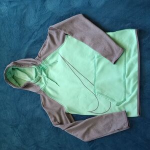 Nike Dri-Fit Mint and Grey Hoodie, Size XS